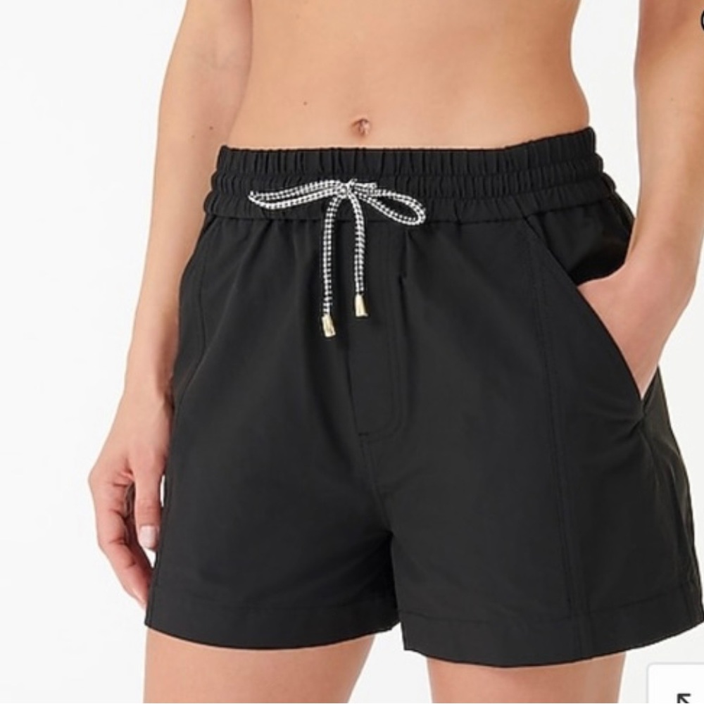 NWOT J. Crew Paddle Shorts in Black, Extra Large